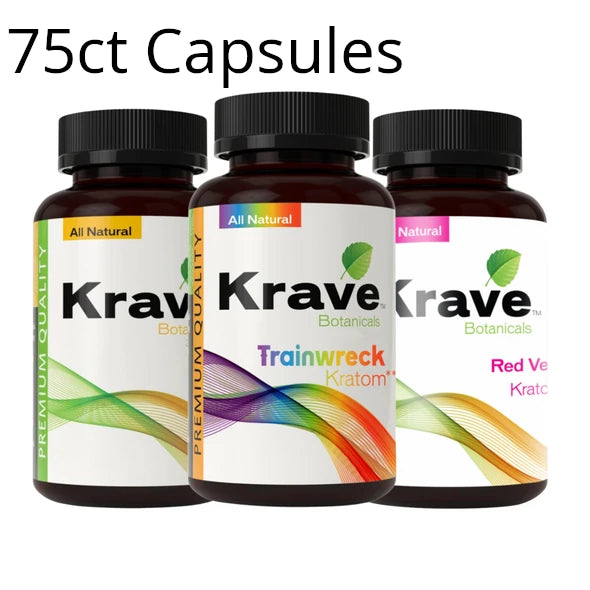 Krave Kratom 75ct Capsules