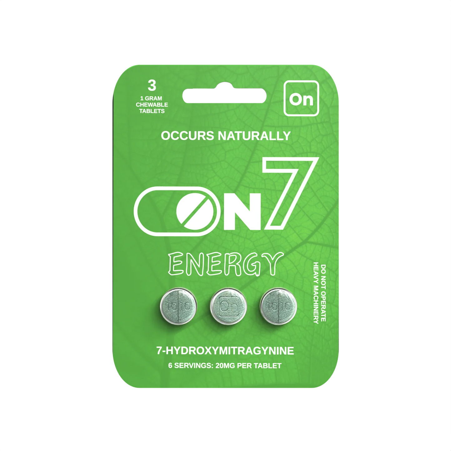 On7 Hydroxy 3ct Tablets 20mg Energy