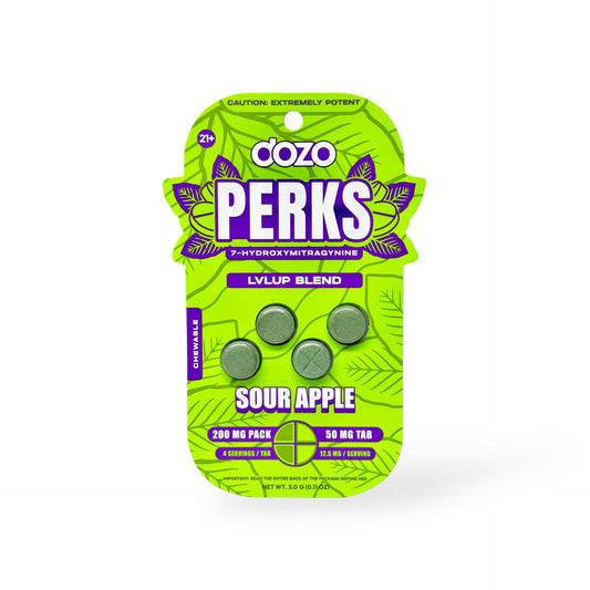 dozo PERKS Hydroxy 4ct 200mg Sour Apple