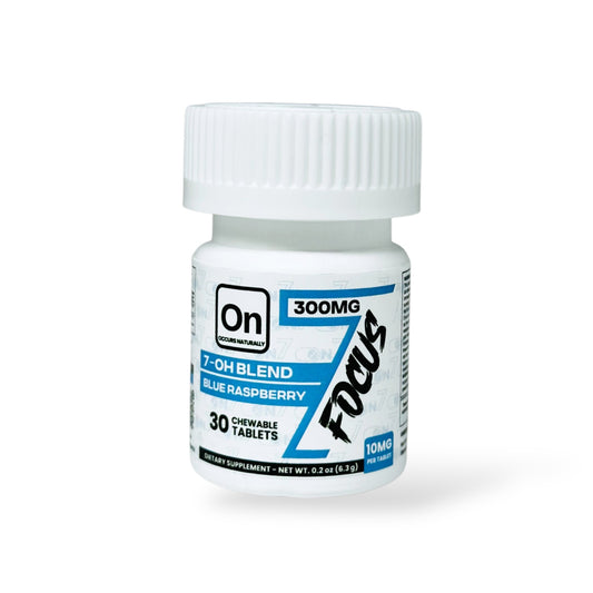 on7 Scripts 7-oh Focus Blue Raspberry 10mg 30ct 300mg Total